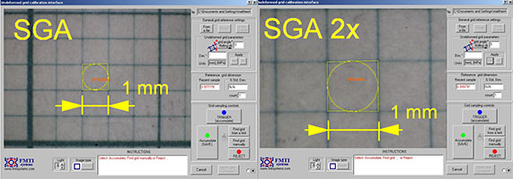 Square Grid Strain Analysis for 1 millimeter Grids